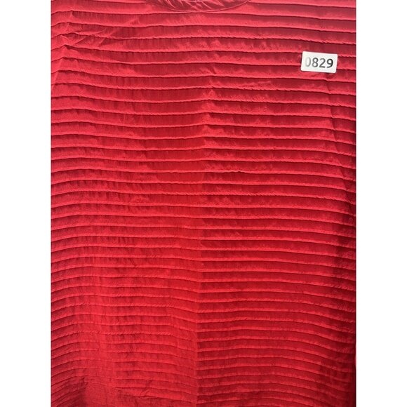 Evan Picone Womens 100% Silk Blouse Long Sleeve Color Red Size 10 - Picture 7 of 8